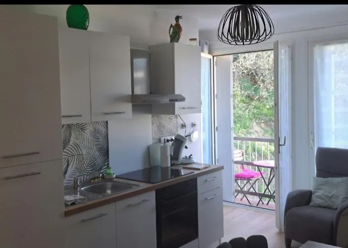 Grand Sophie Coin Nuit Cosy Renove Avec Gout Wi-fi Balcon Parking 50m Des Cures Libre 14 Juin Au 21 Aout Amélie-les-Bains-Palalda